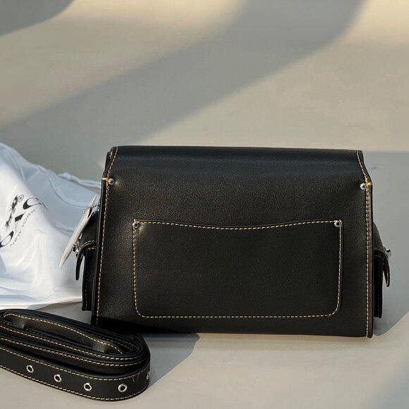 Coach CT721 Leather Soft Tabby Shoulder Bag Crossbody Black New Outlet 2410M - Picture 3 of 3